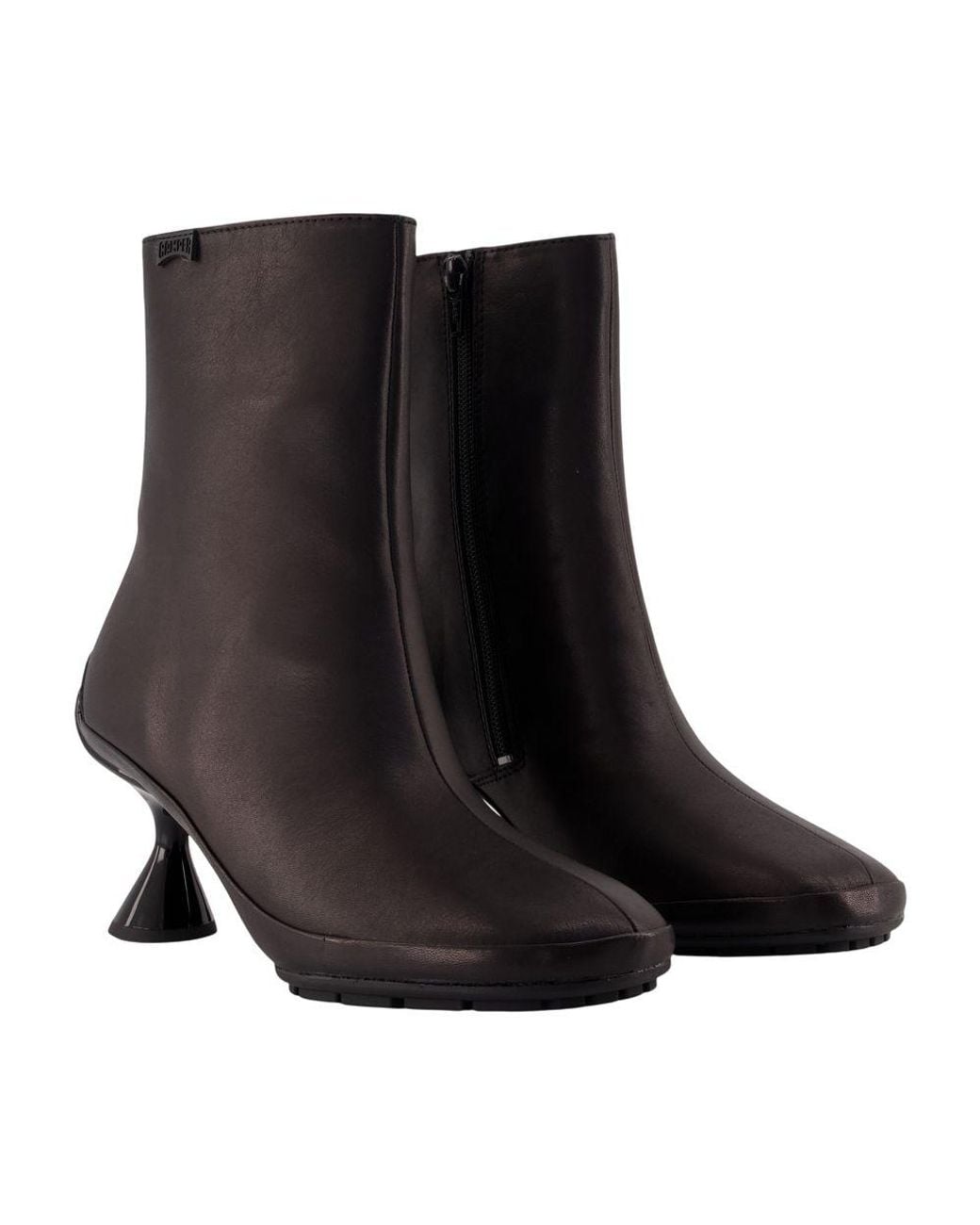 Camper Black Gobi Ankle Boots