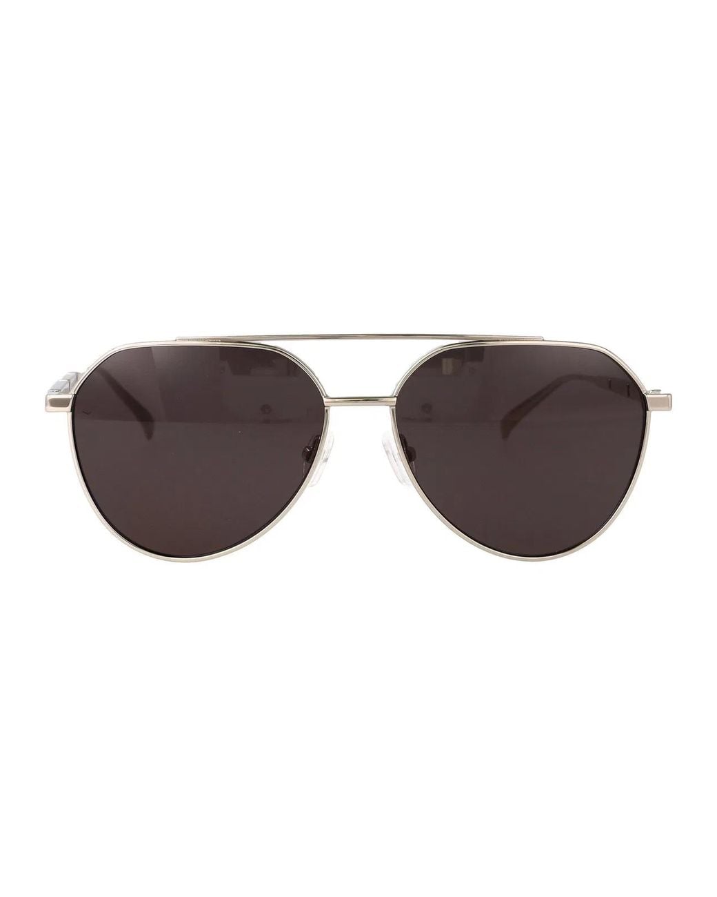 McQueen Brown Metallic Sunglasses