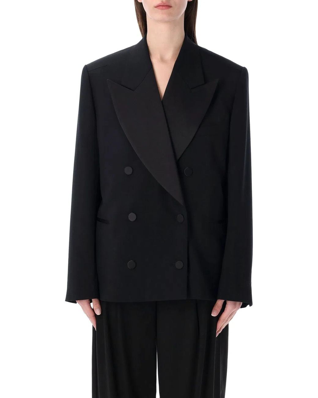 Dries Van Noten Black Bosea Tuxedo Jacket