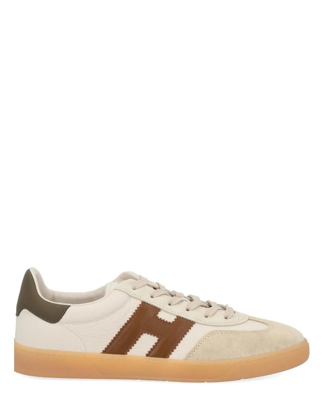 Hogan Natural Cool Calf Leather Low-Top Sneakers for men