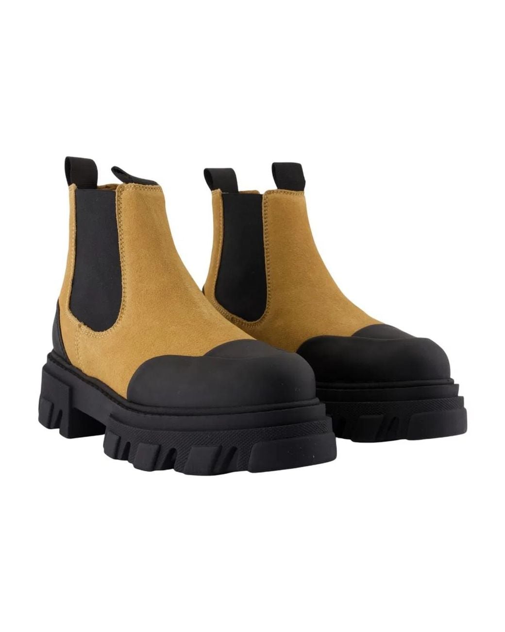 Ganni Blue Low Chelsea Ankle Boots