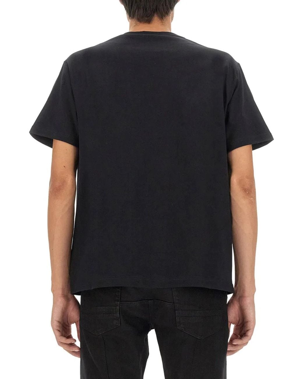 McQueen Black Skull Logo T-Shirt for men