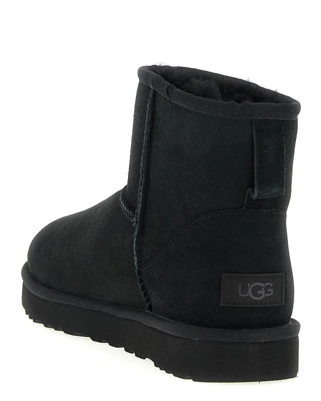 Ugg Black 'Classic Mini Ii' Ankle Boots