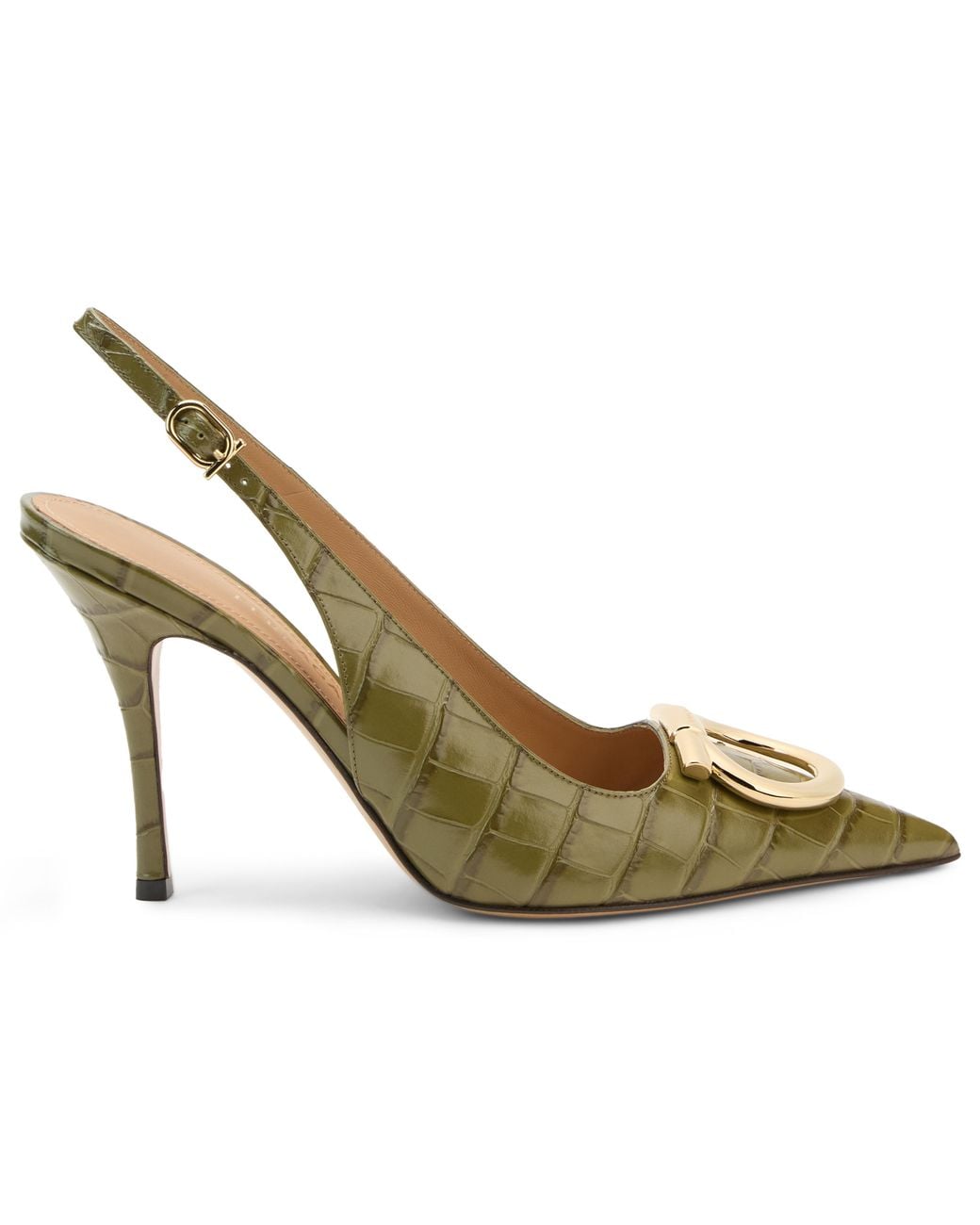 Ferragamo Metallic Slingback