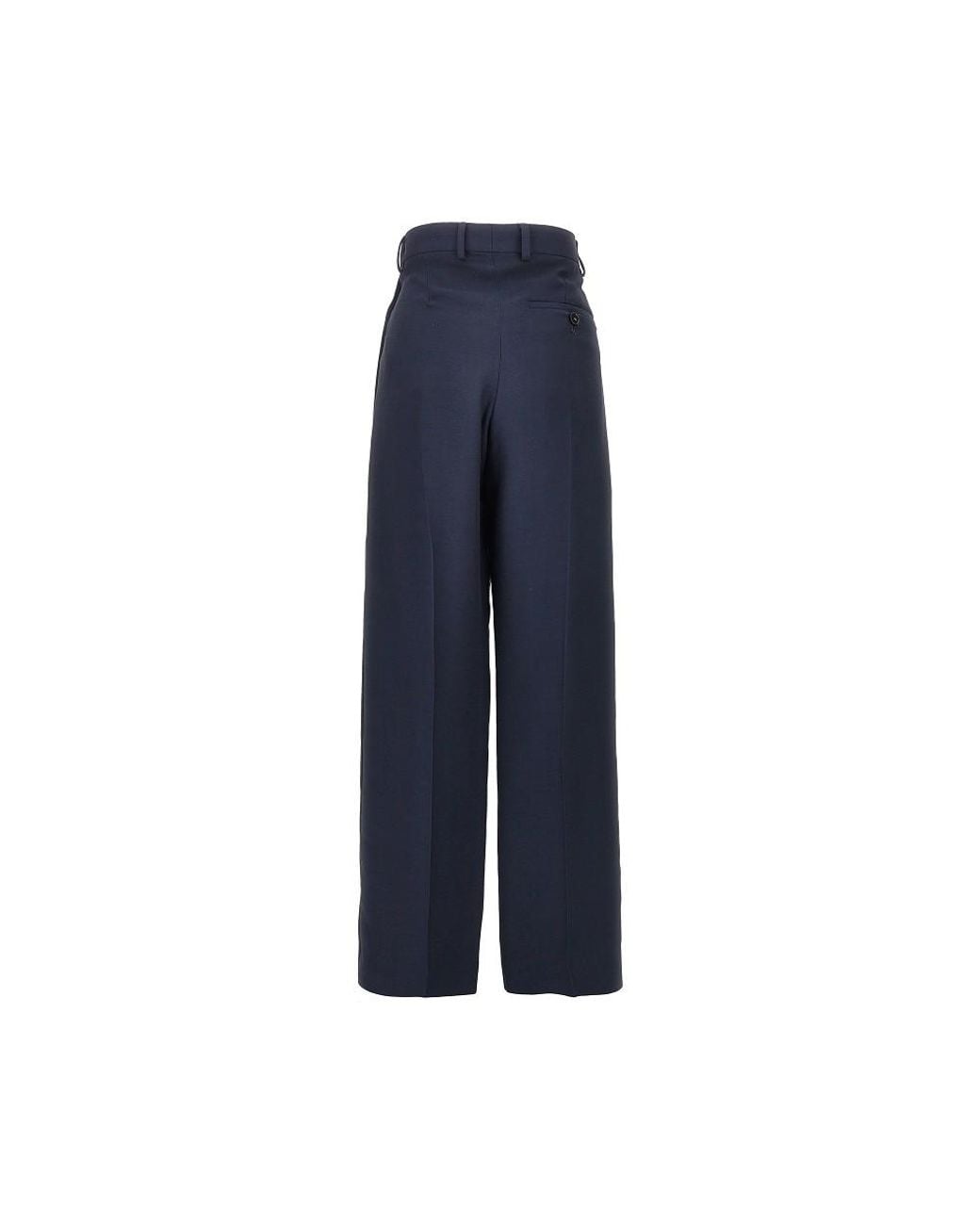 Stella McCartney Blue Tailored Pants With Press-Studs