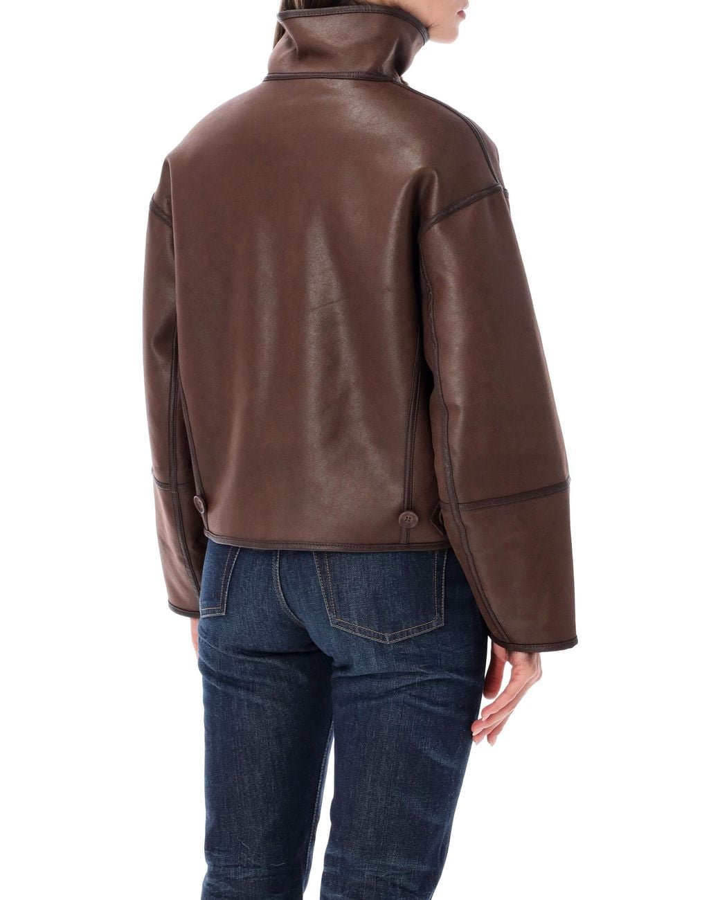 Urbancode Brown Short Jacket Toscana Faux Fur Reversabel