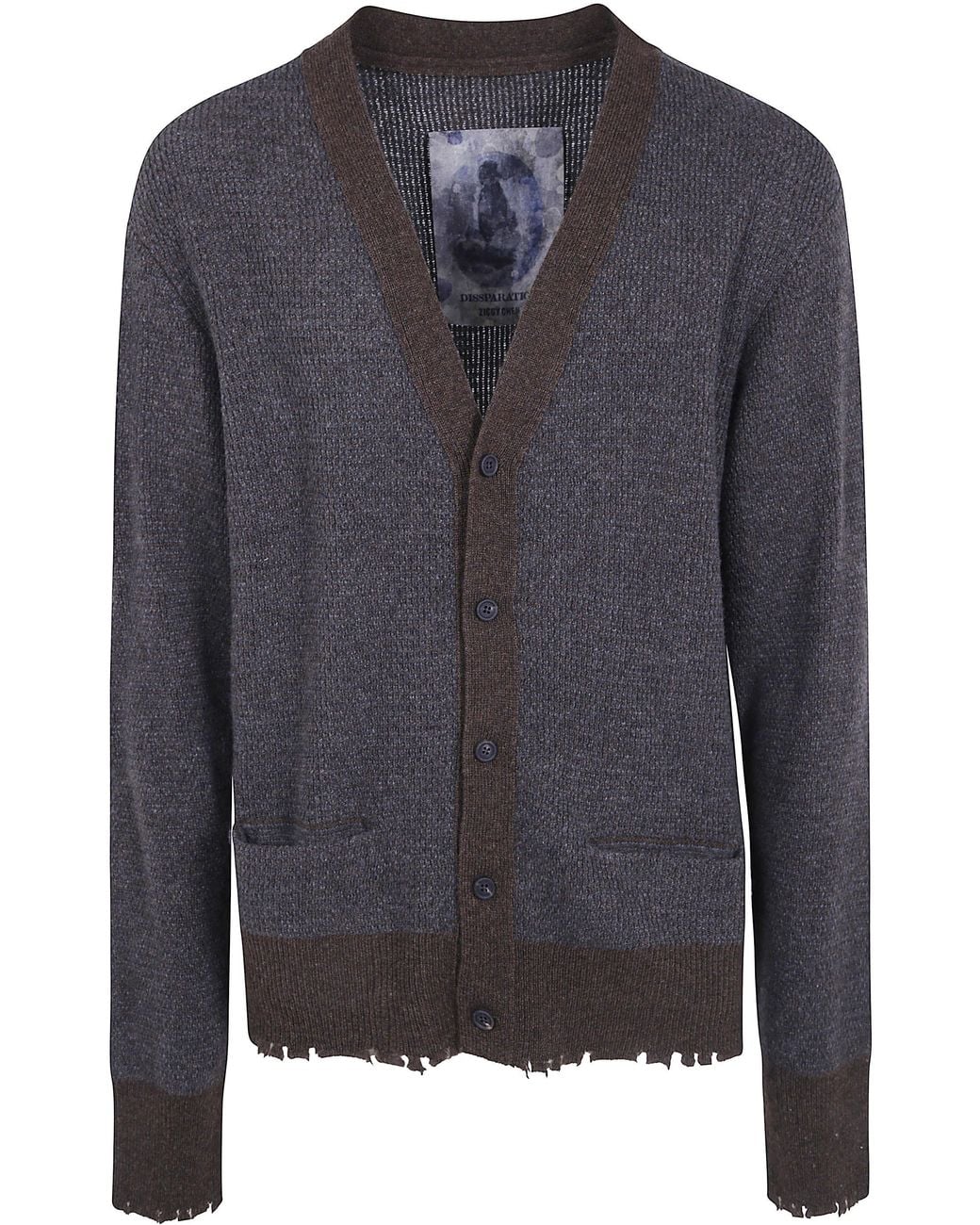Ziggy Chen Gray Classic Cardigan for men