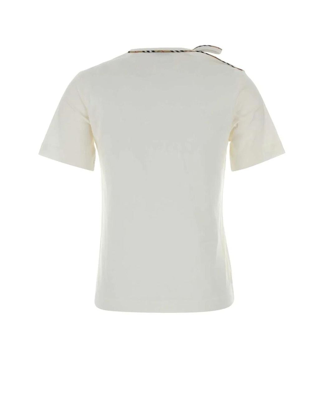 Burberry White Cotton T-Shirt