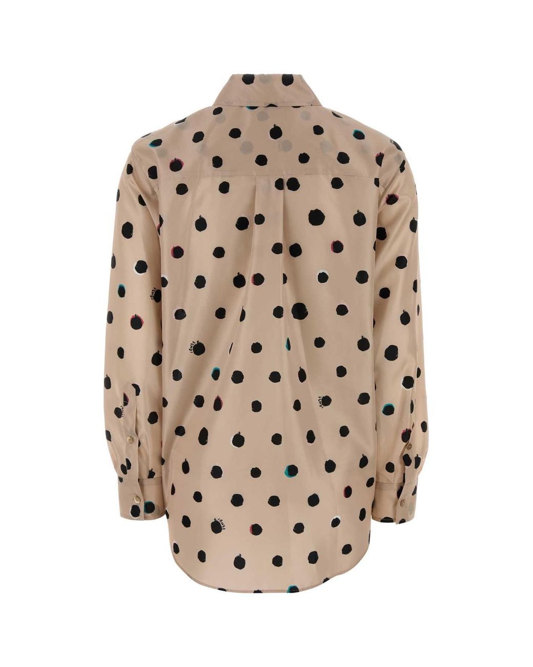 Fendi Natural Printed Taffeta Shirt