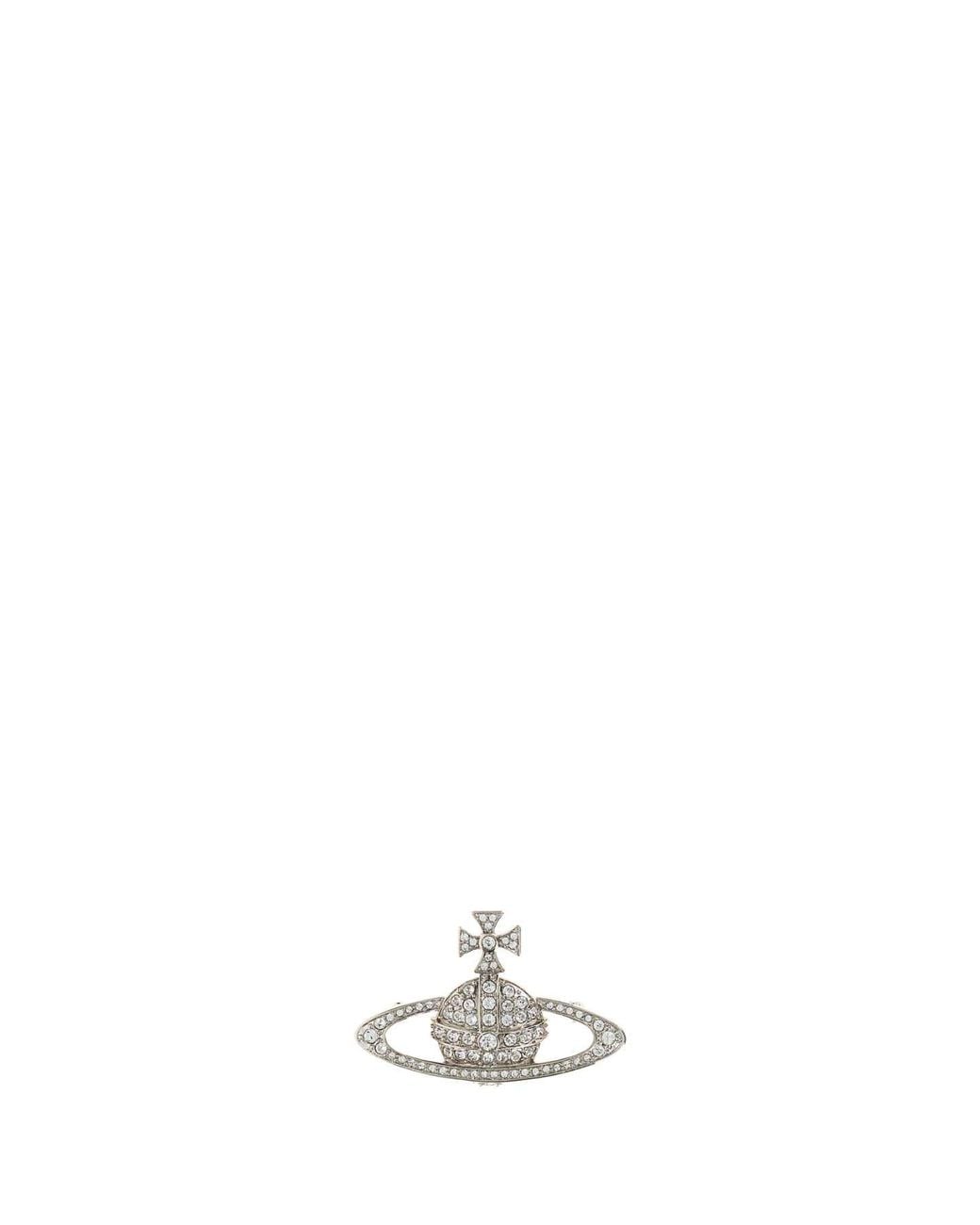 Vivienne Westwood White Bas Relief Brooch
