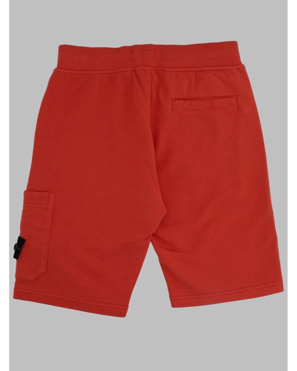 Stone Island Red Sweatshirt Bermuda