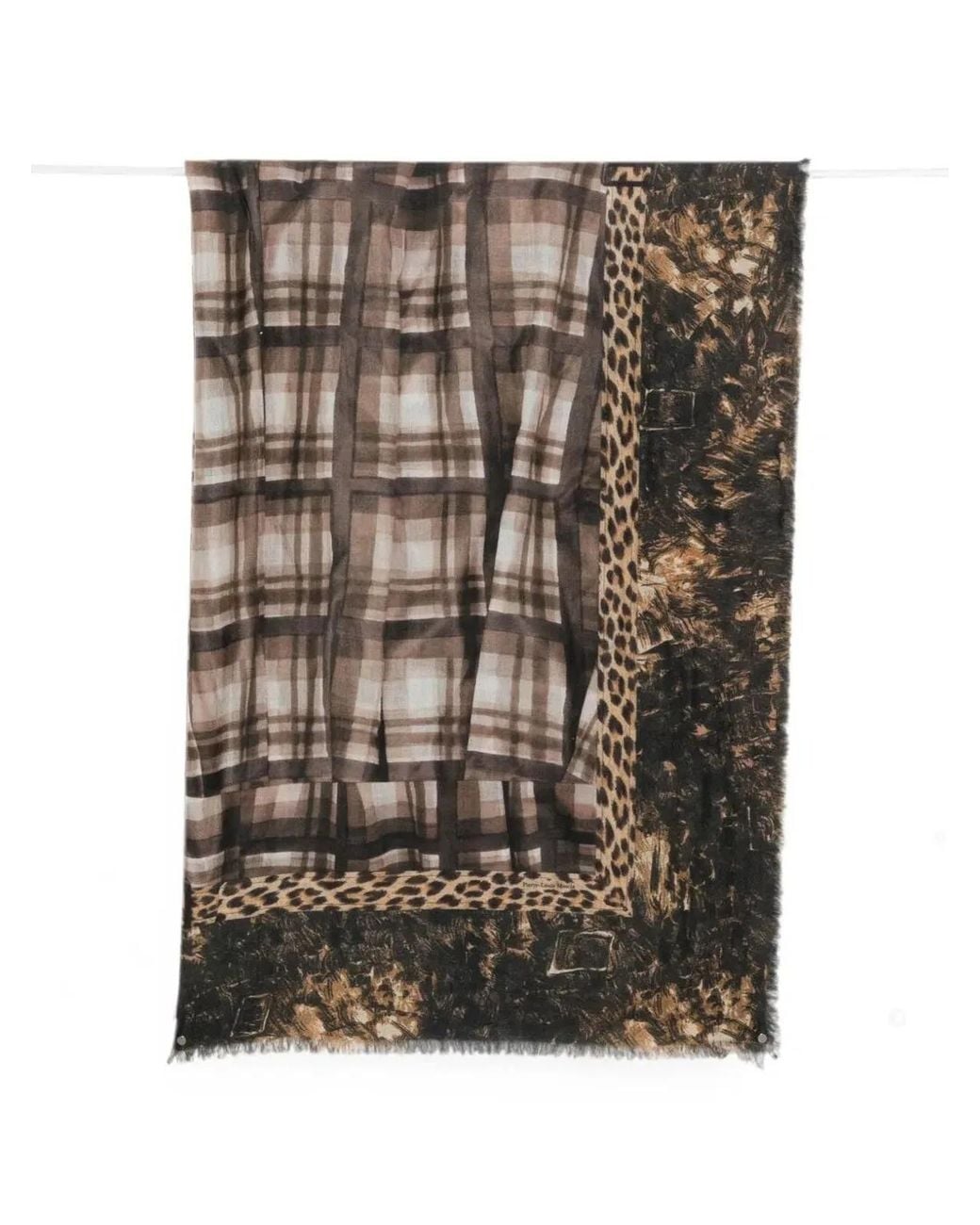 Pierre Louis Mascia Green "Euclidex" Cm 135X195 Scarf