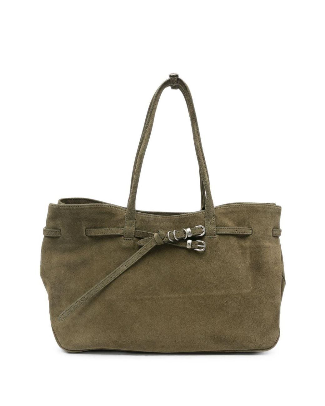 MARGE SHERWOOD Green Grandma Large Leather Tote