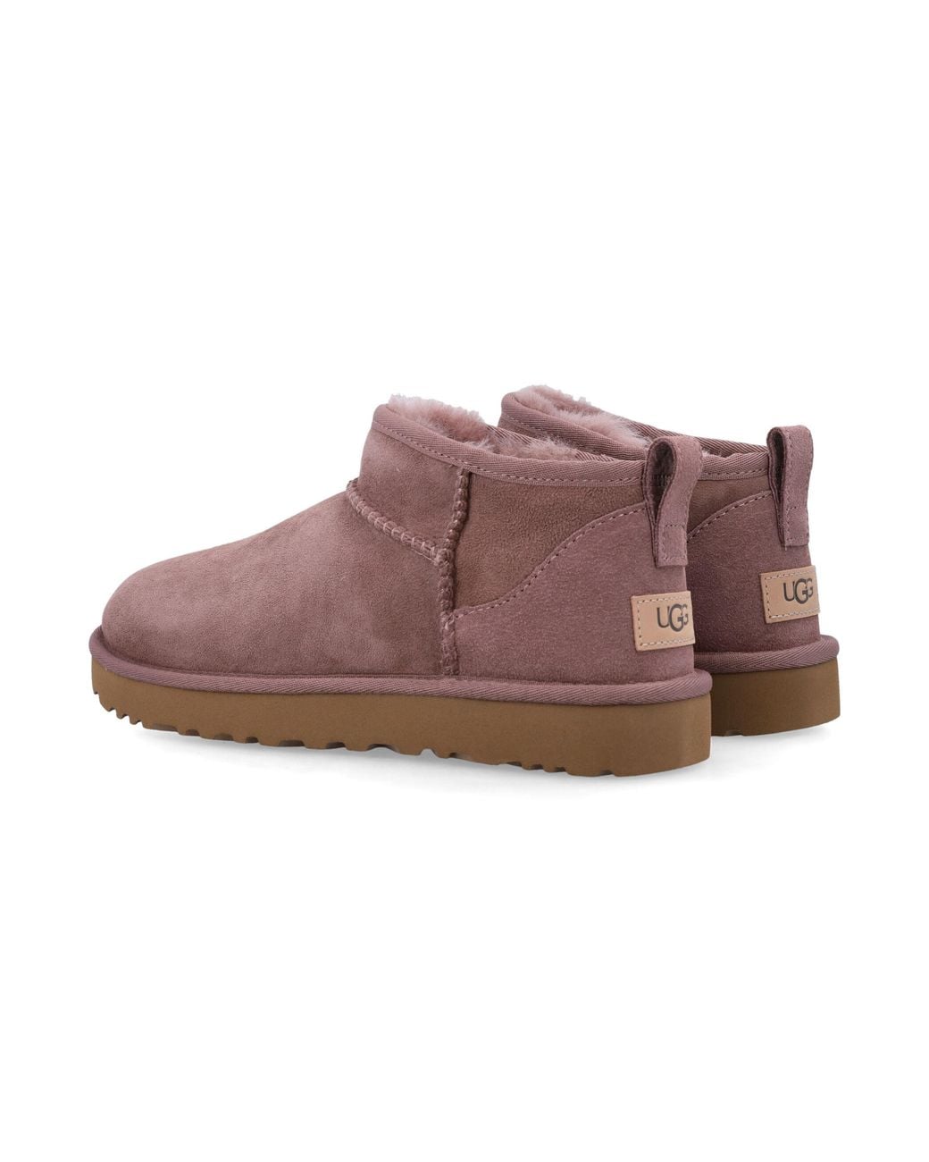 Ugg Purple Classic Ultra Mini Suede Boots