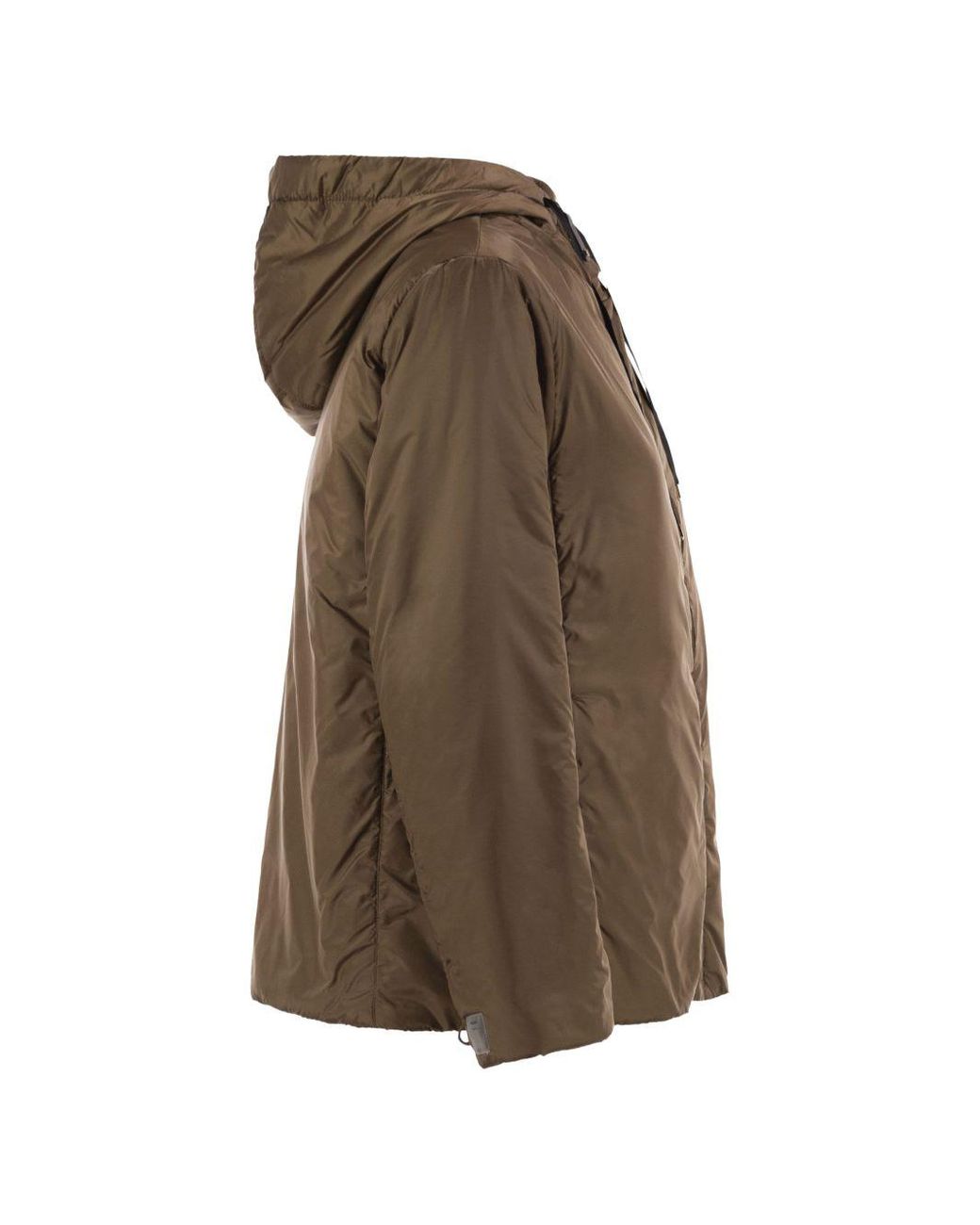 Max Mara Brown Padded Drawstring-Hood Jacket