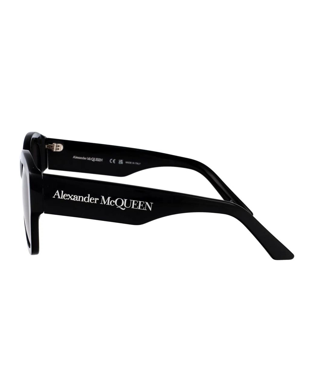 McQueen Black Acetate Sunglasses