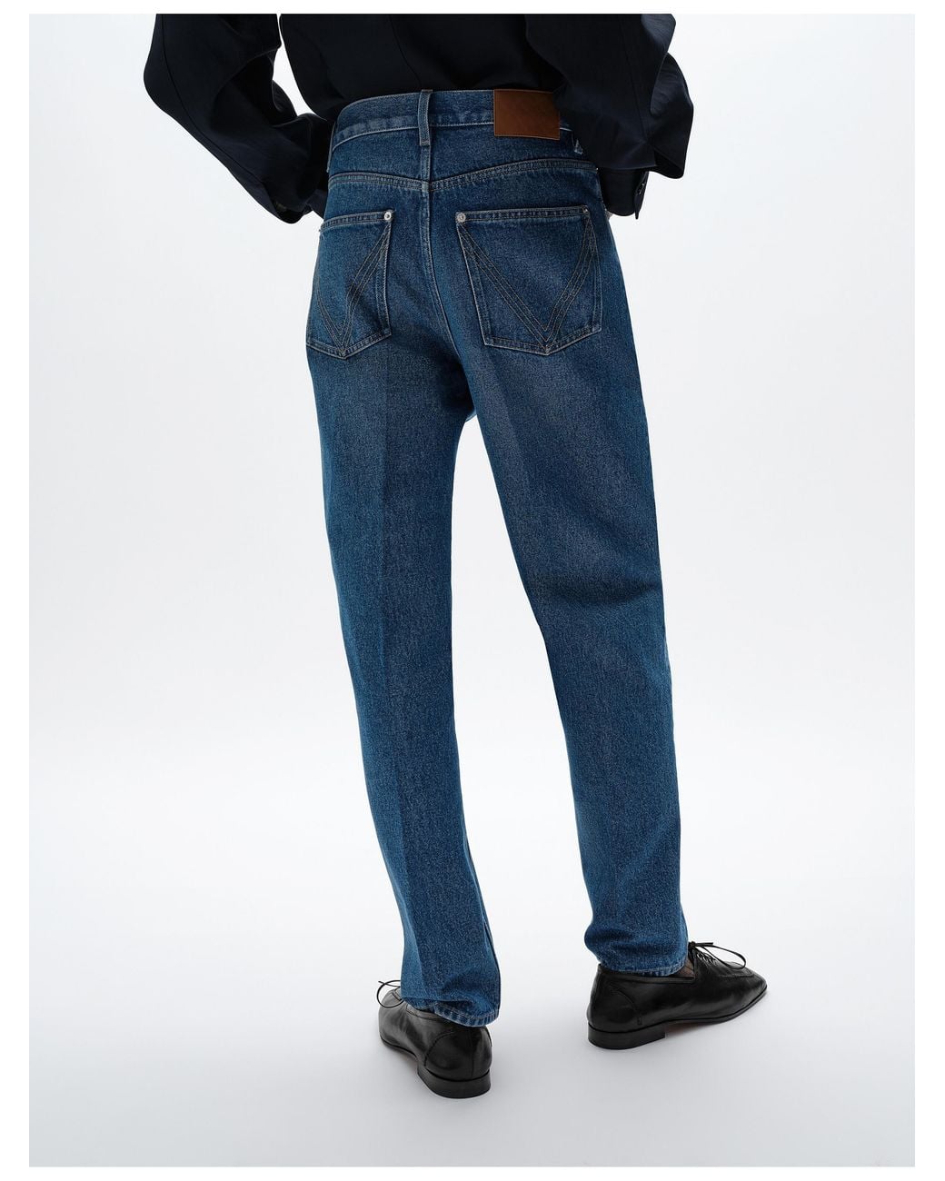 Bottega Veneta Blue Wide-Leg Jeans With A Medium Wash for men