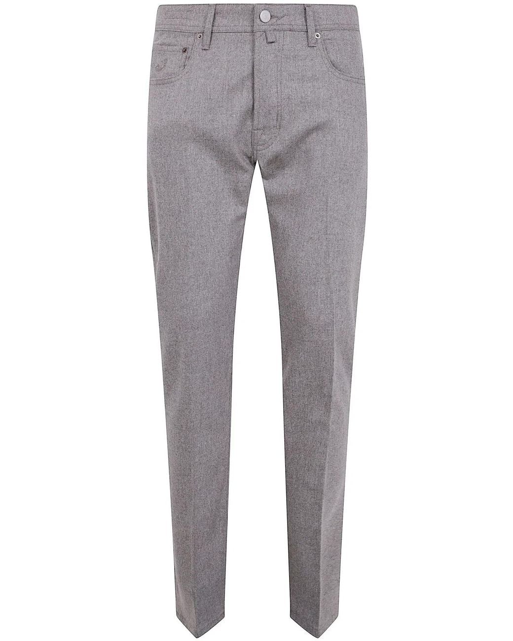 Jacob Cohen Gray "Pant 5 Pockets Slim Fit Bard Rw" Trousers for men