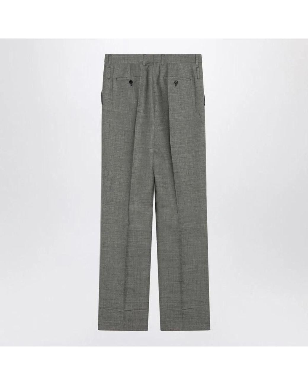 Prada Gray Wide Trousers