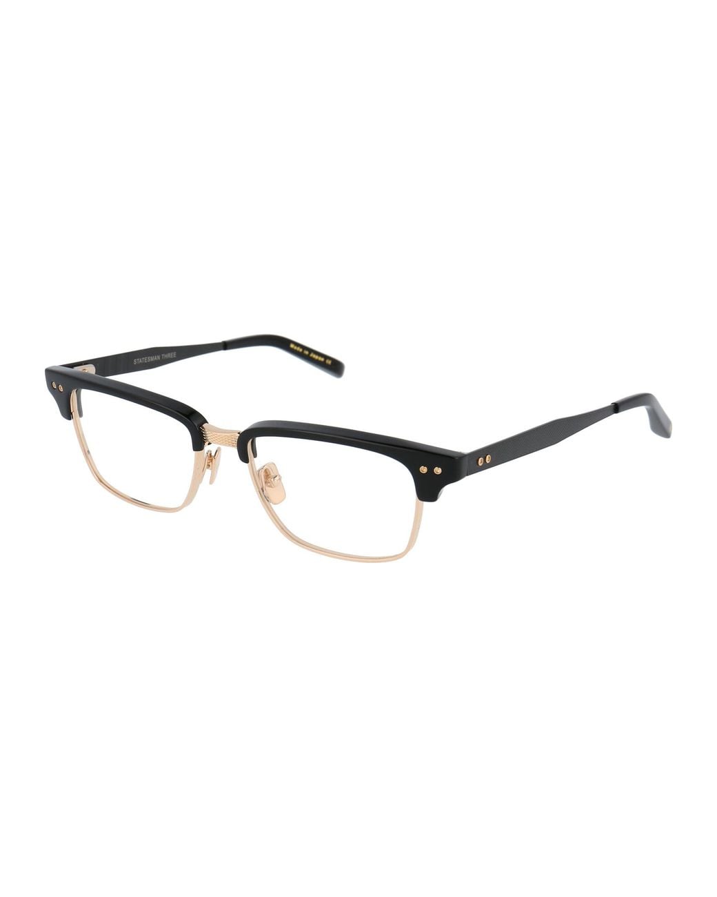 Dita Eyewear Black Metal Glasses for men