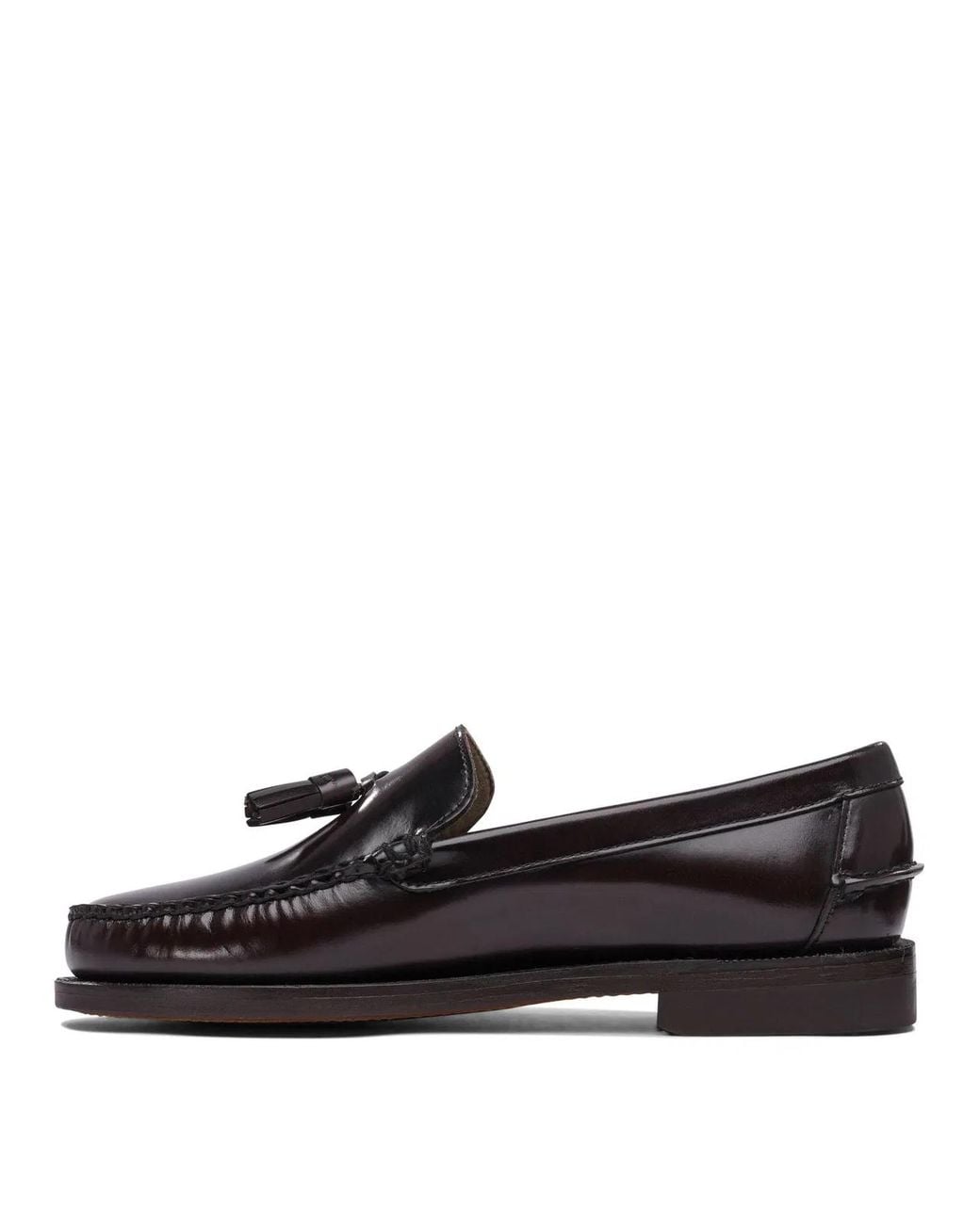 Sebago Black Leather Loafers for men