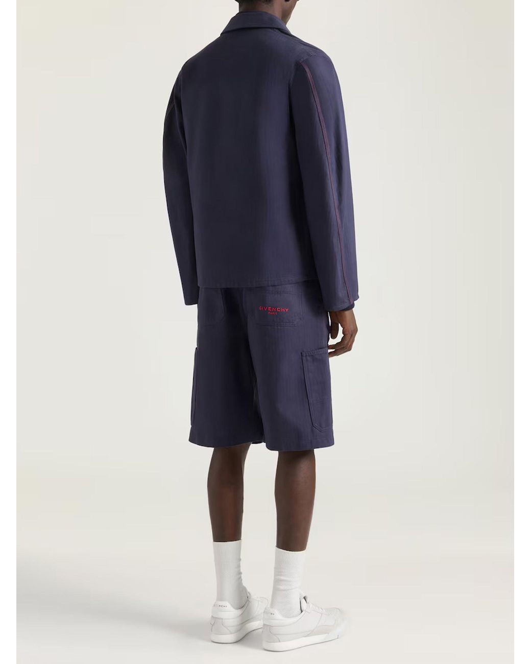 Givenchy Blue Patch Pockets Jacket for men