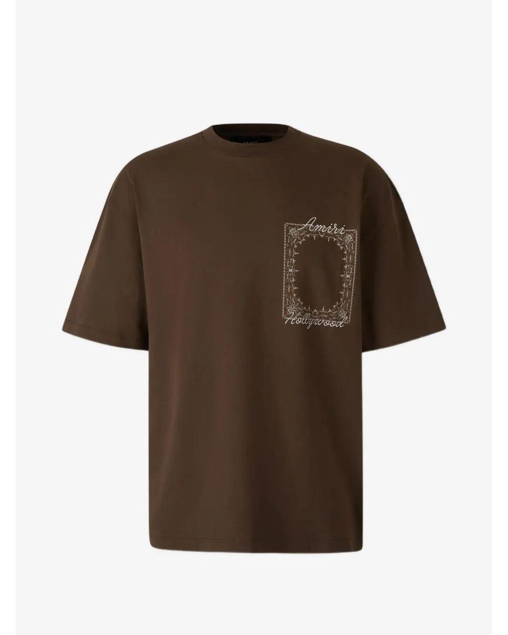 Amiri Brown Ma Quad Bandana Os Tee for men