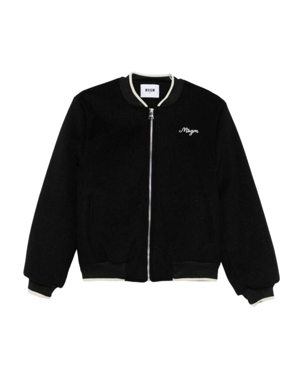 MSGM Black "College" Jacket