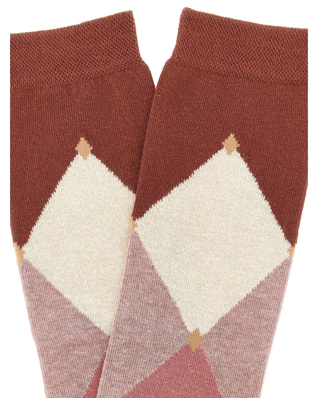Ballantyne Red 'Diamond' Socks