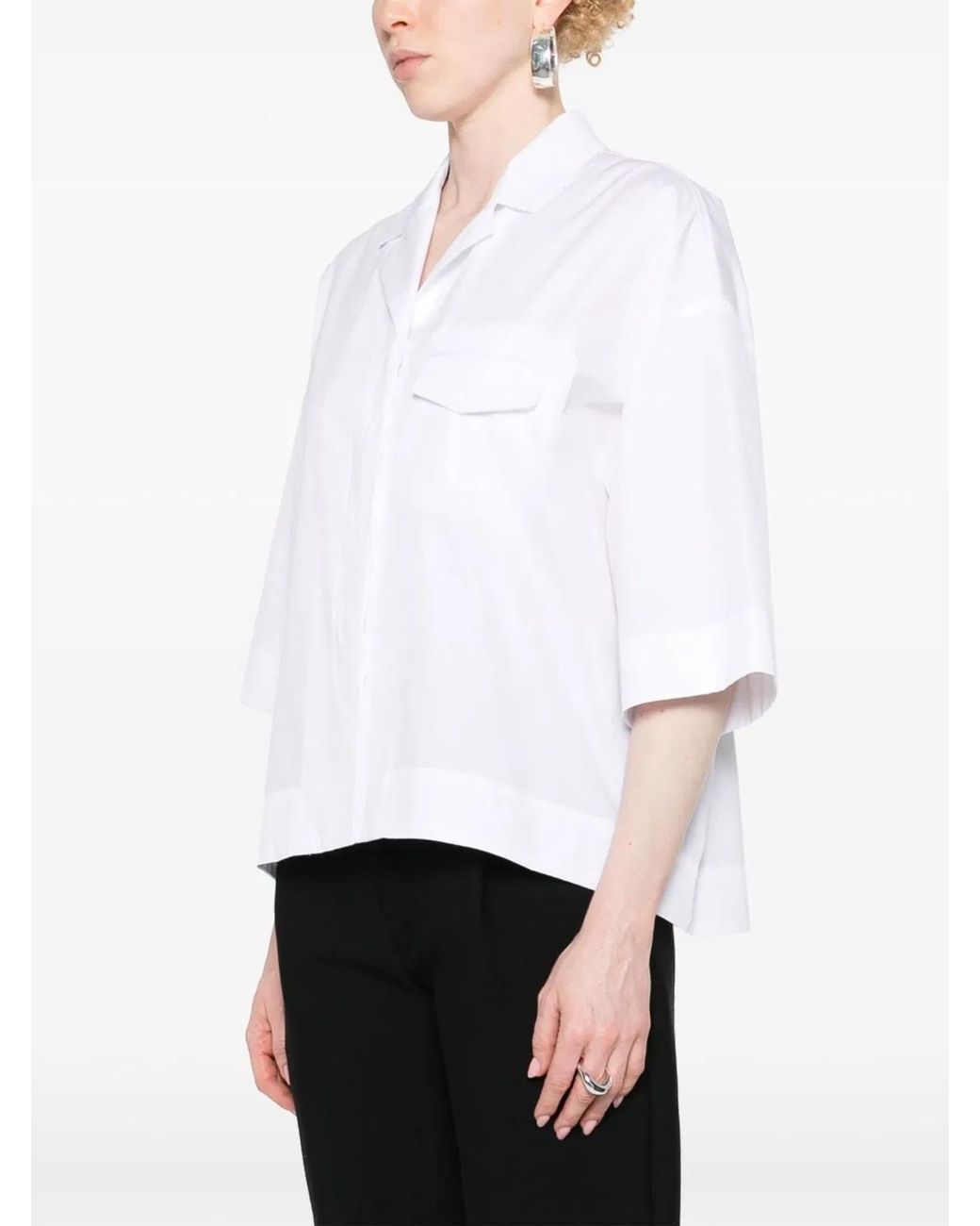 Max Mara White Cotton Shirt
