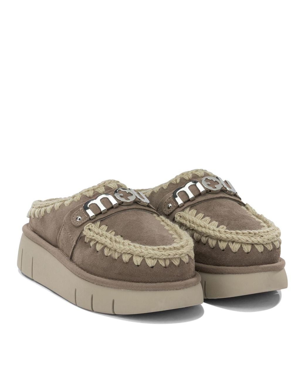 Mou Gray Loafers & Slippers