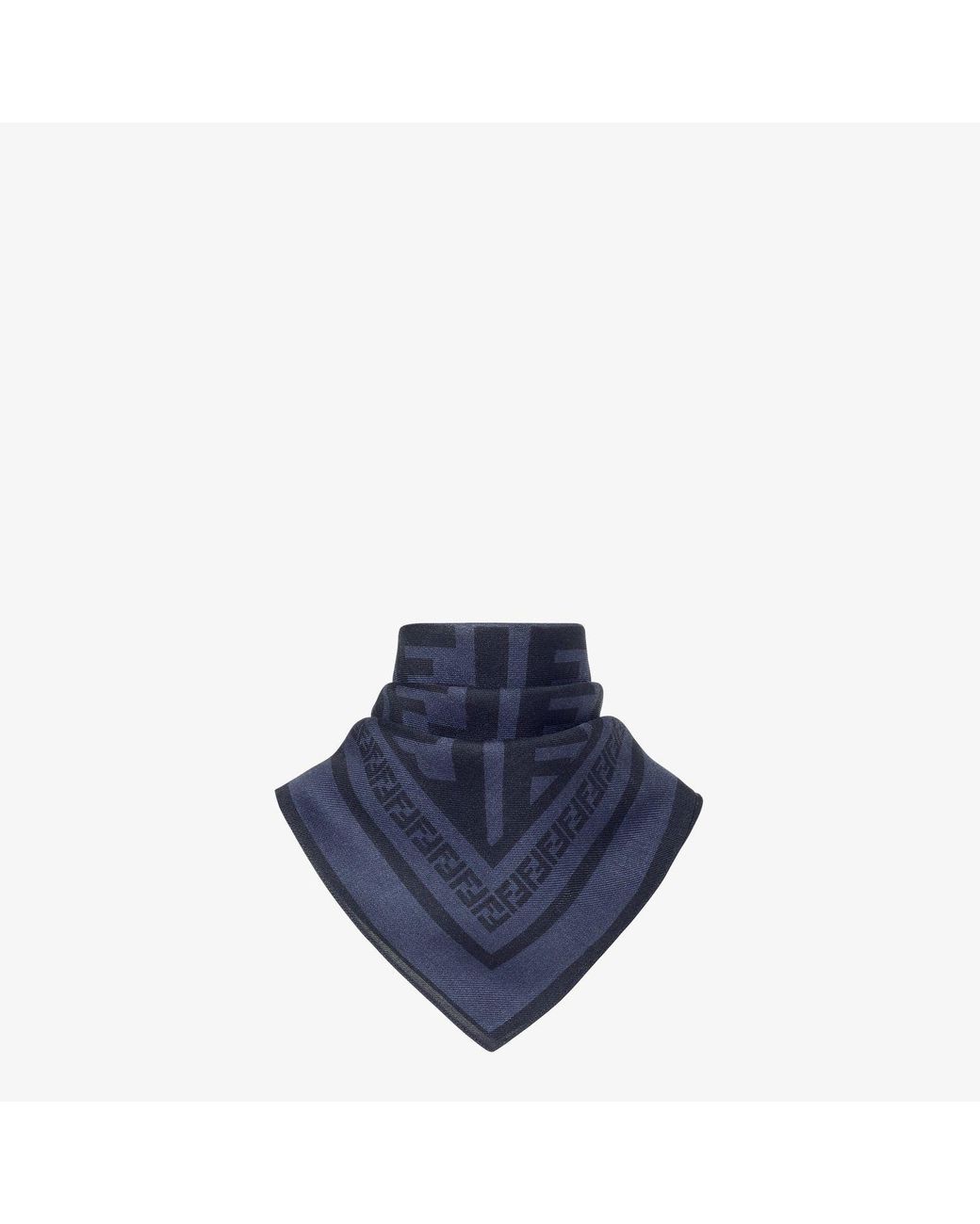 Fendi Blue Bandana for men