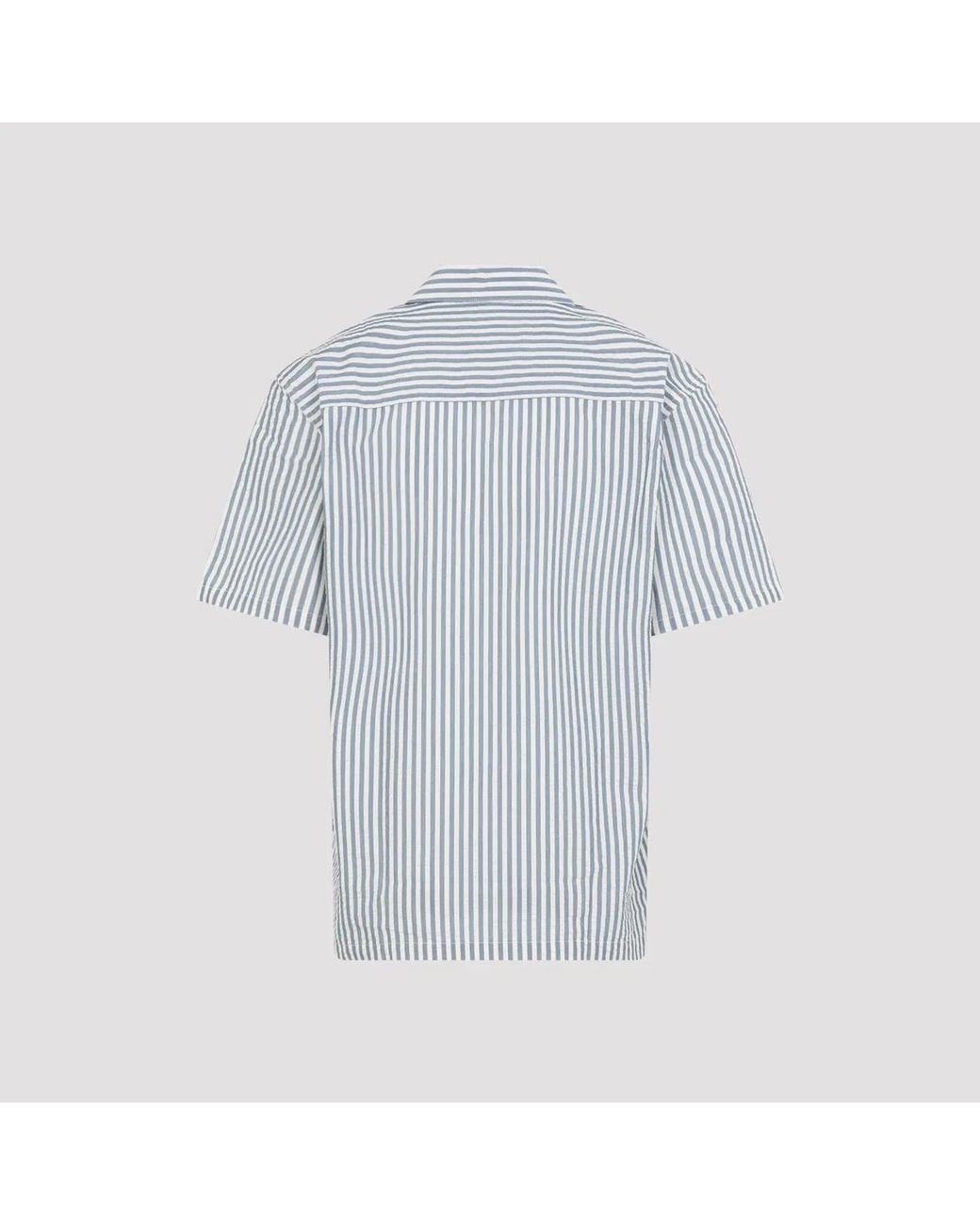 Carhartt Blue Leavel Cotton Shirt for men
