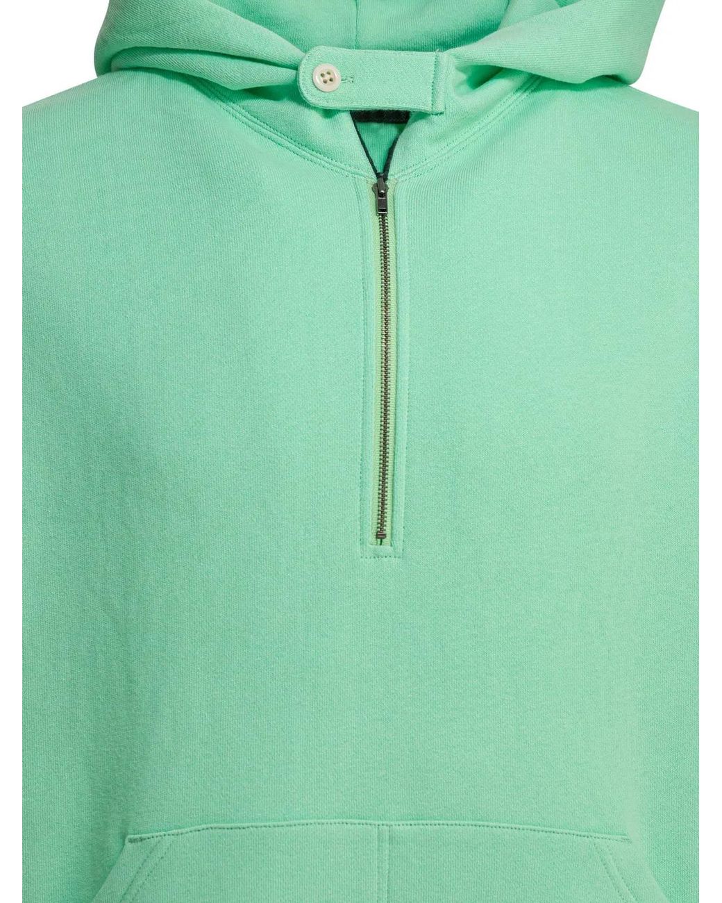 Beams Plus Green Cotton Sweatshirt for men