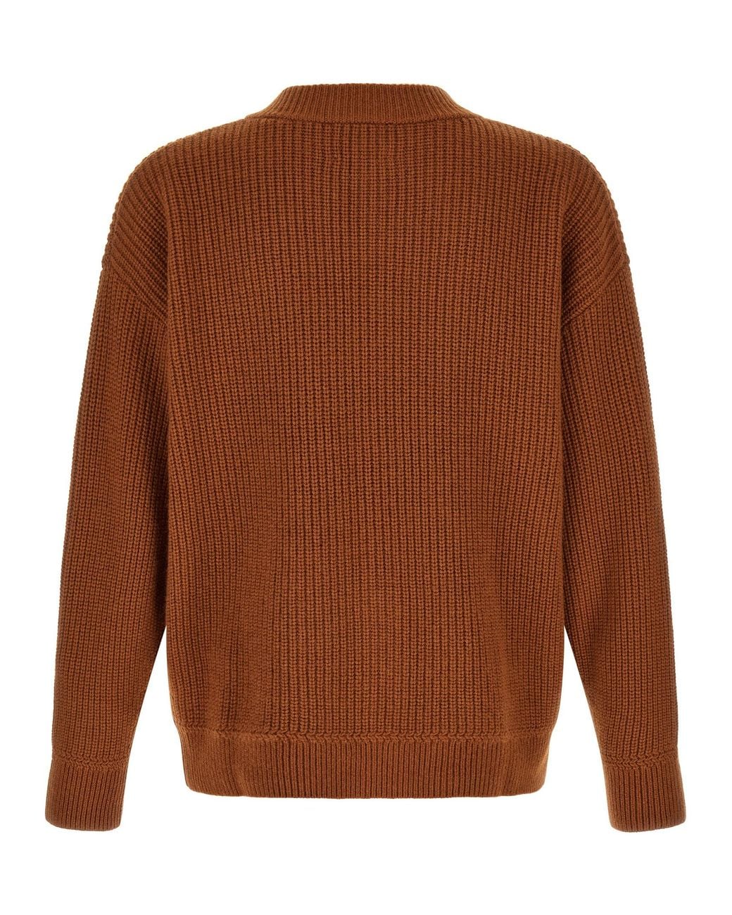 Isabel Marant Brown Ribbed 'Mael' Cardigan for men