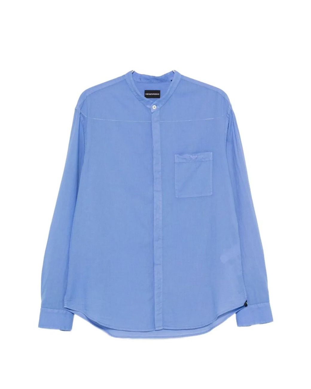 Emporio Armani Blue Cotton Shirt for men