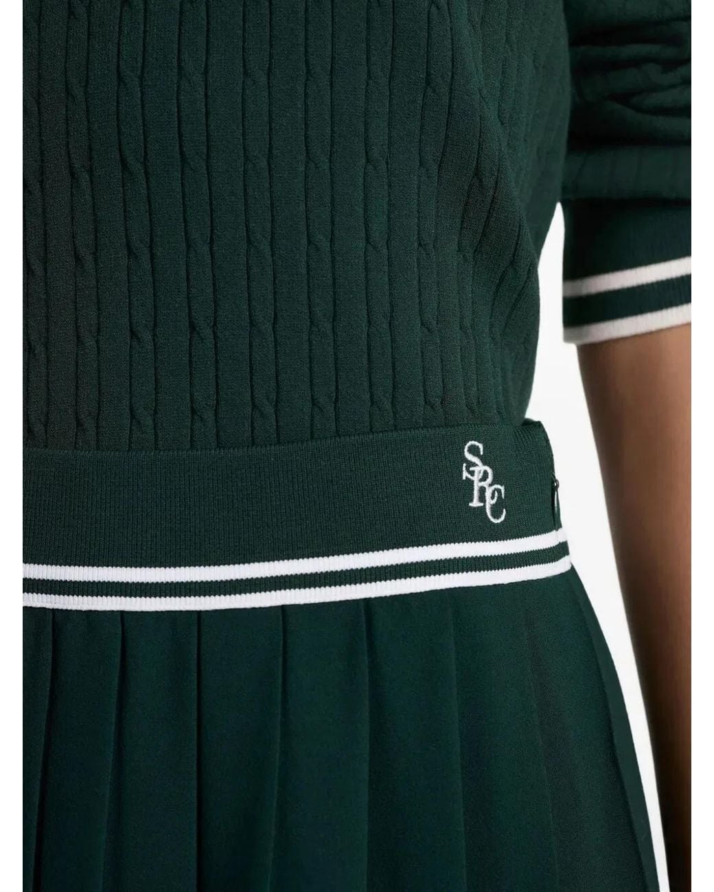 Sporty & Rich Green Sporty & Rich "Src" Abigail Skirt