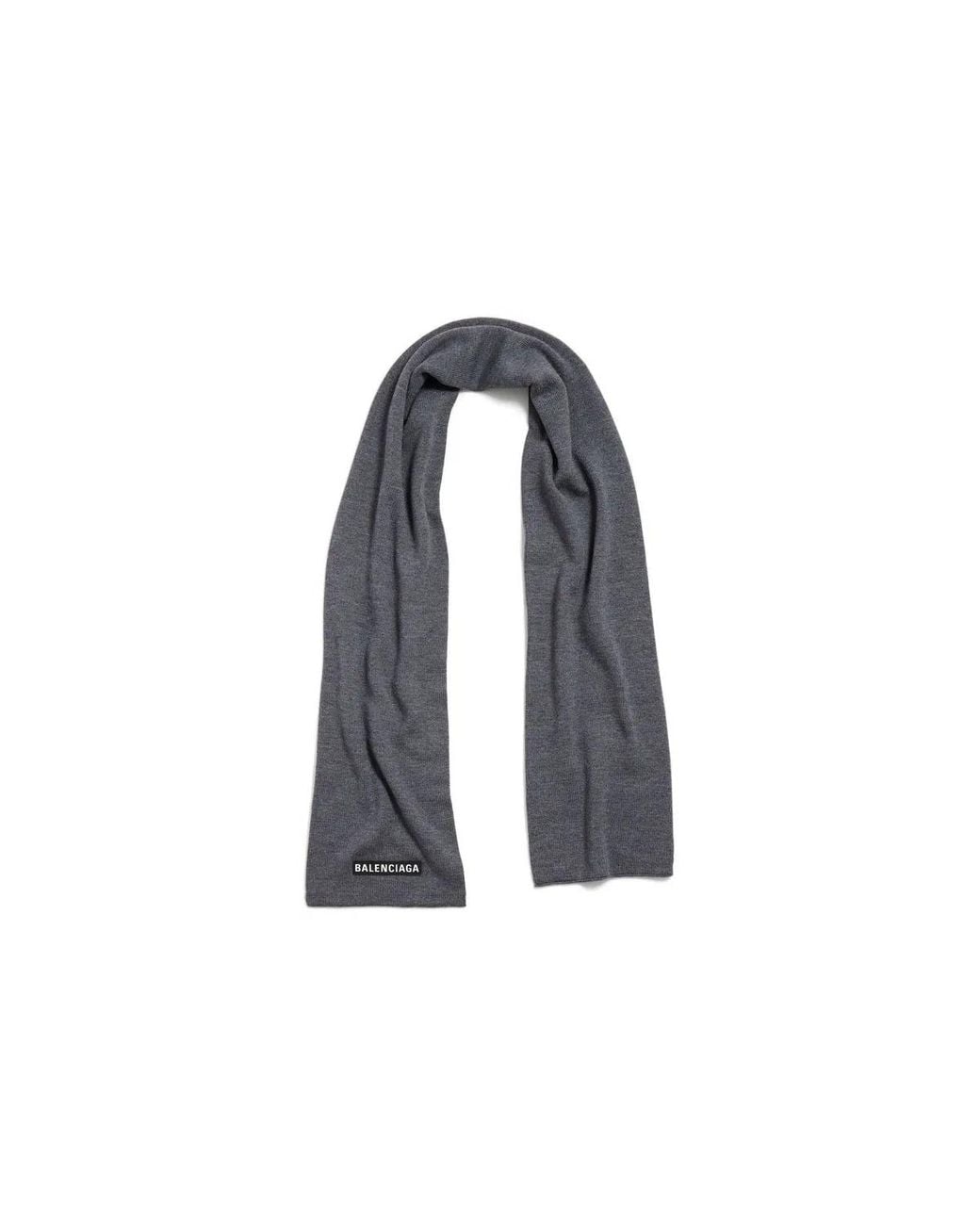 Balenciaga Blue Patch Scarf for men
