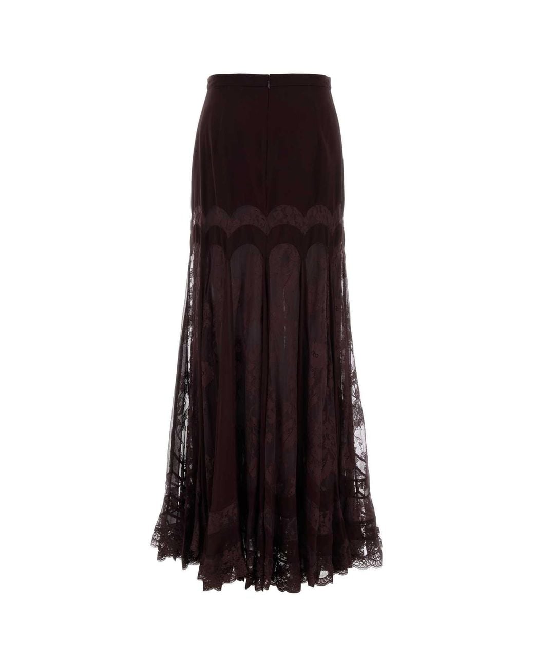 Zimmermann Purple Valiant Panelled Maxi Skirt