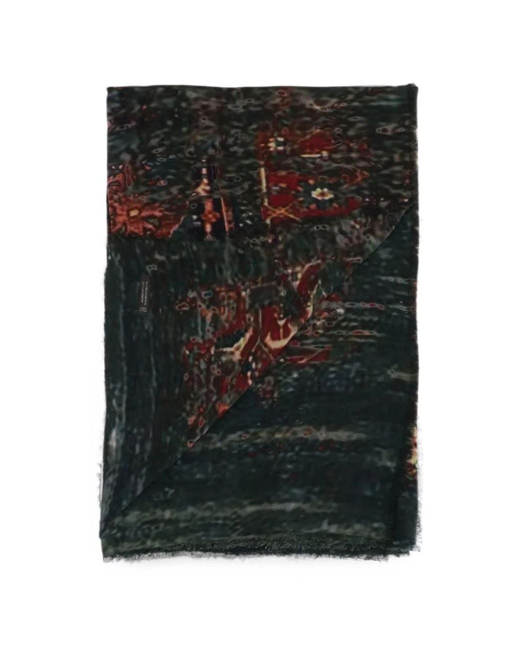 Faliero Sarti Black New Carpet Print Stole