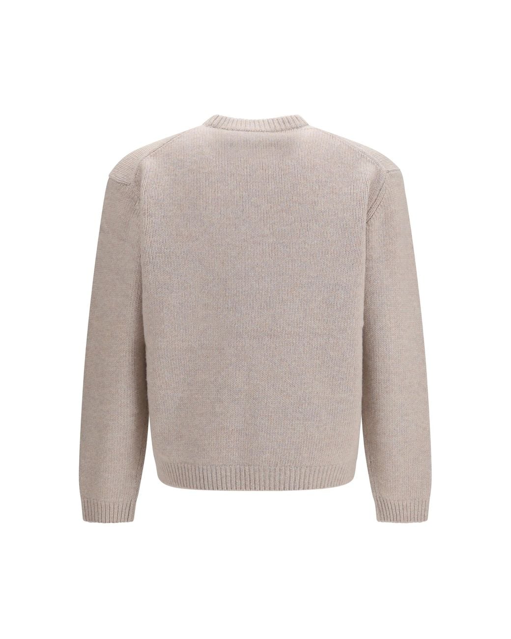 Maison Kitsuné White Maison Kitsuné Dressed Fox Wool-Blend Sweater for men