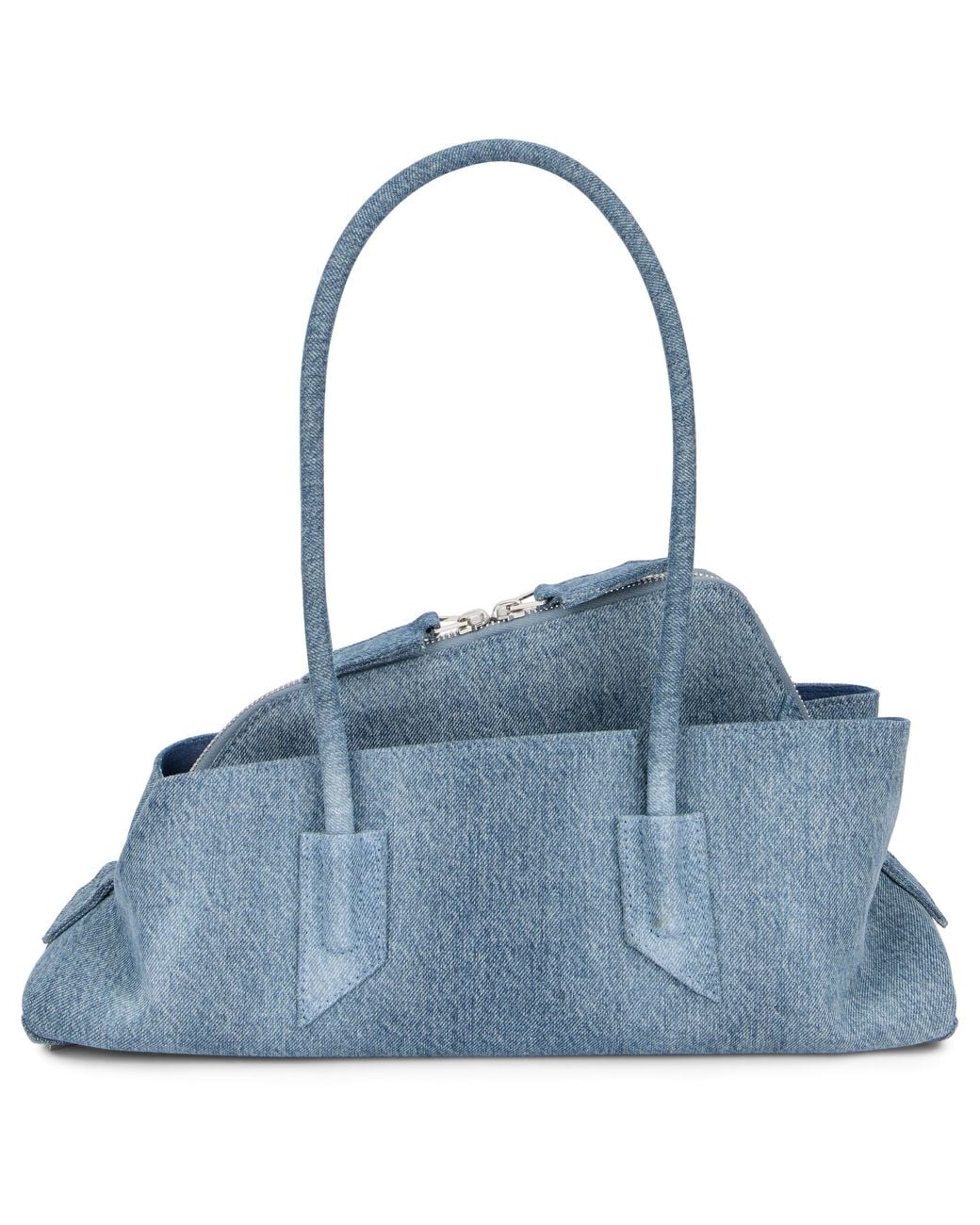 The Attico Blue La Passeggiata Small Top Handle Bag