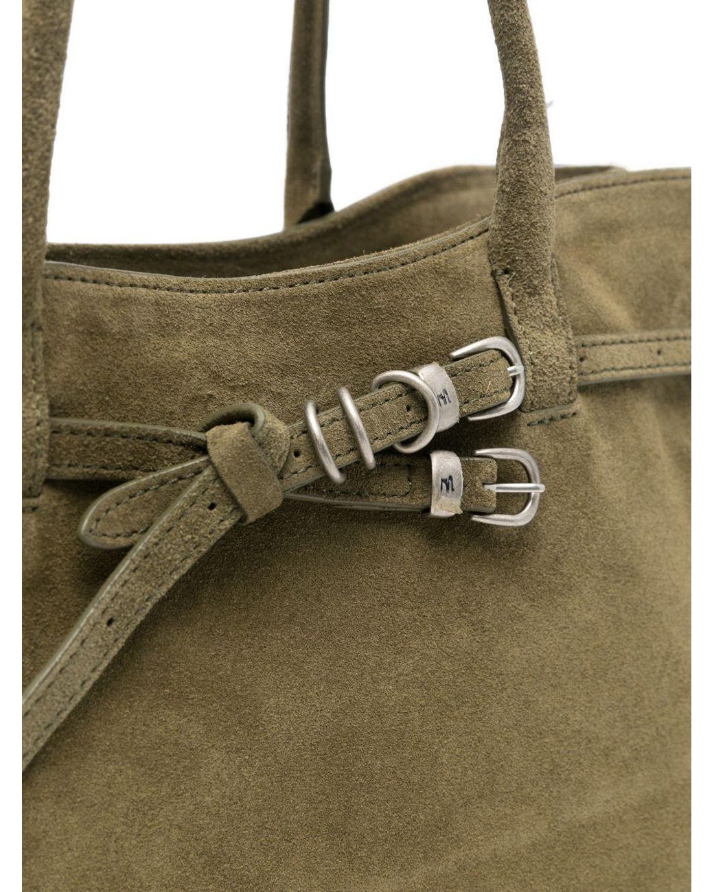 MARGE SHERWOOD Green Grandma Large Leather Tote