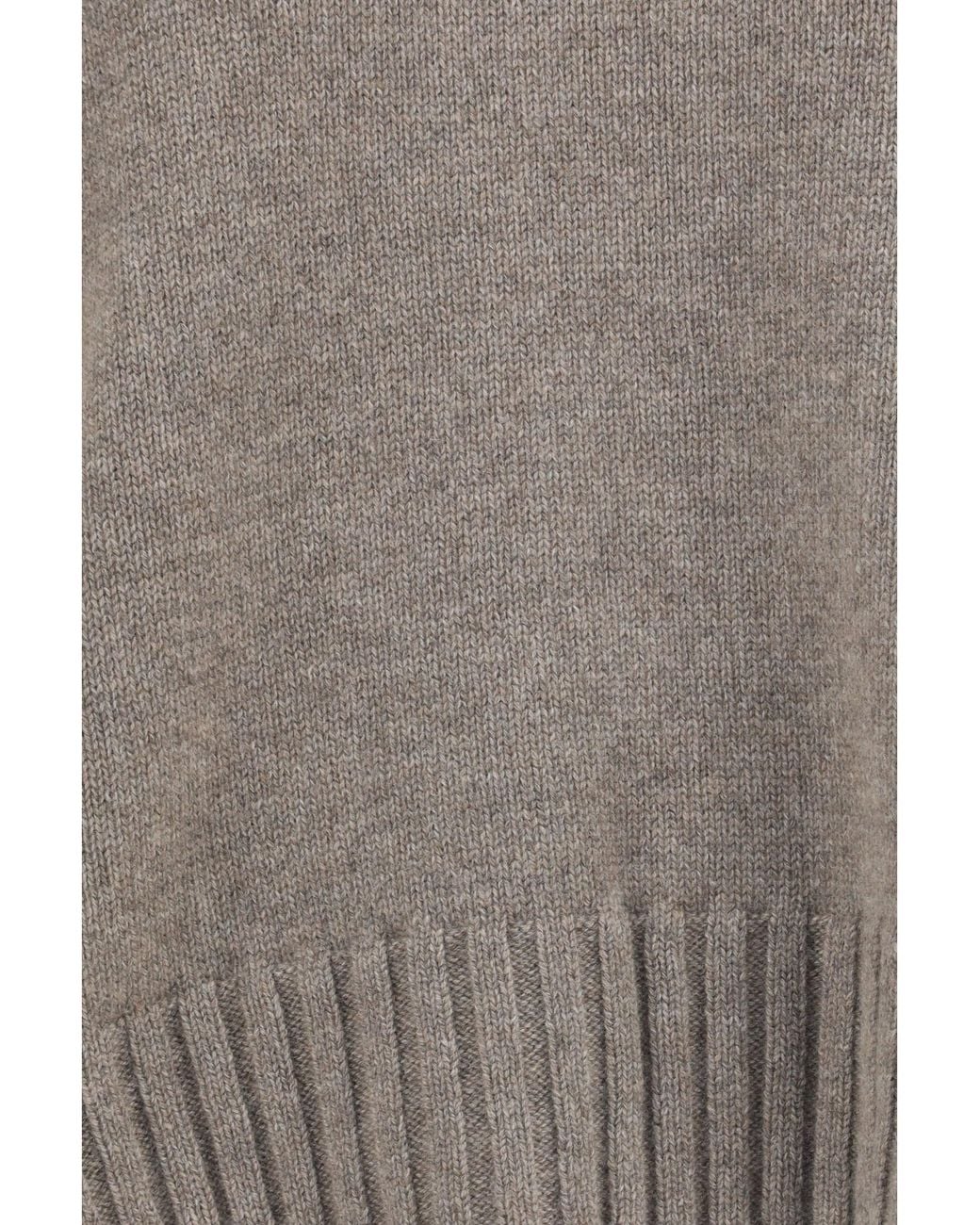 Malo Gray Cashmere Crew Neck Sweater Kashmir/Capra Hircus