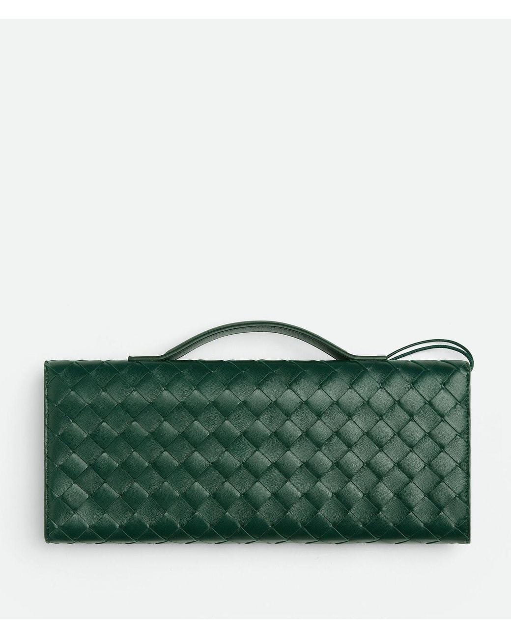Bottega Veneta Green Andiamo Long Clutch