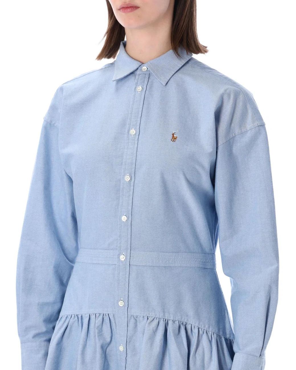 Polo Ralph Lauren Blue Oxford Cotton Shirt Dress