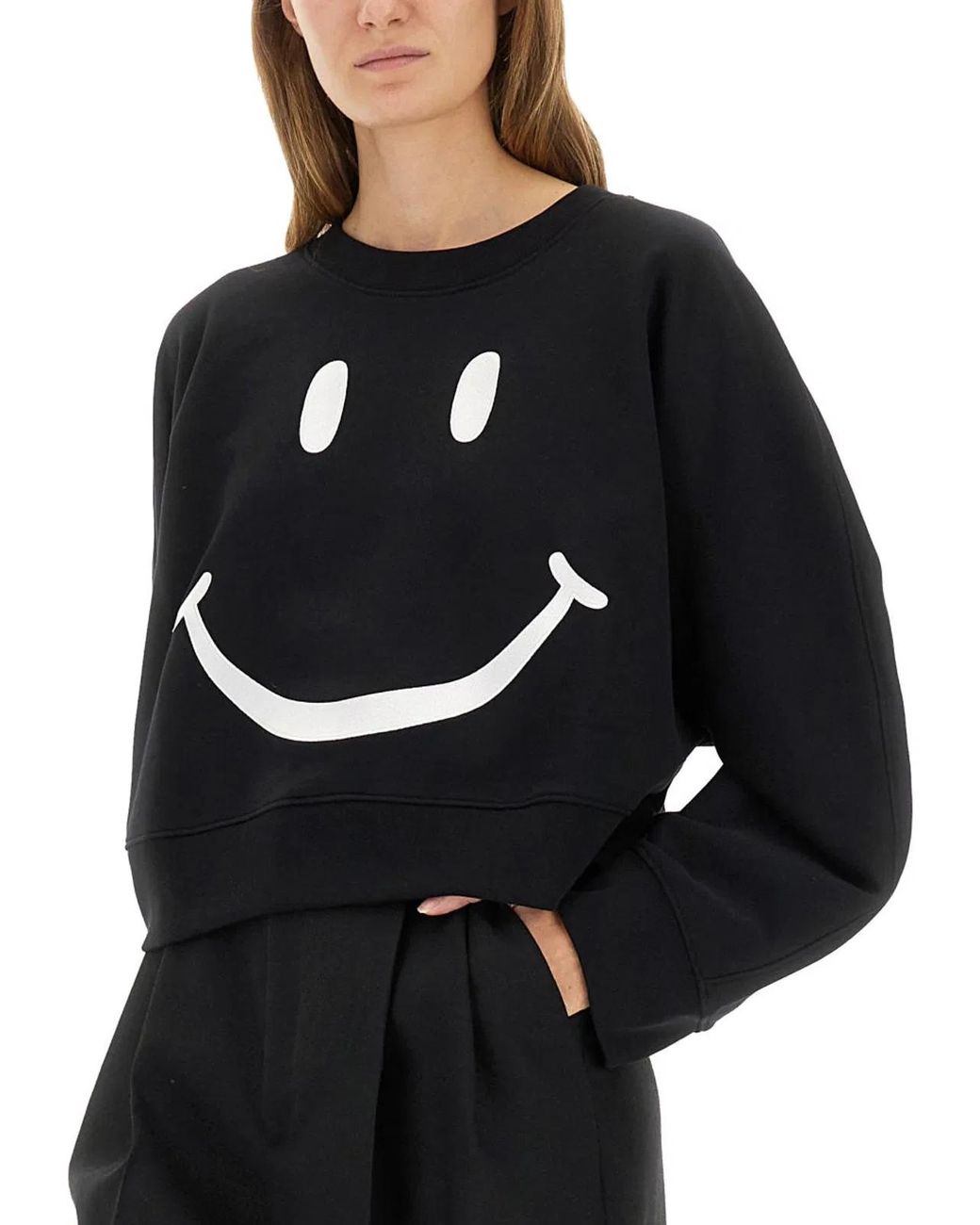 Moschino Couture Black Cotton Sweatshirt