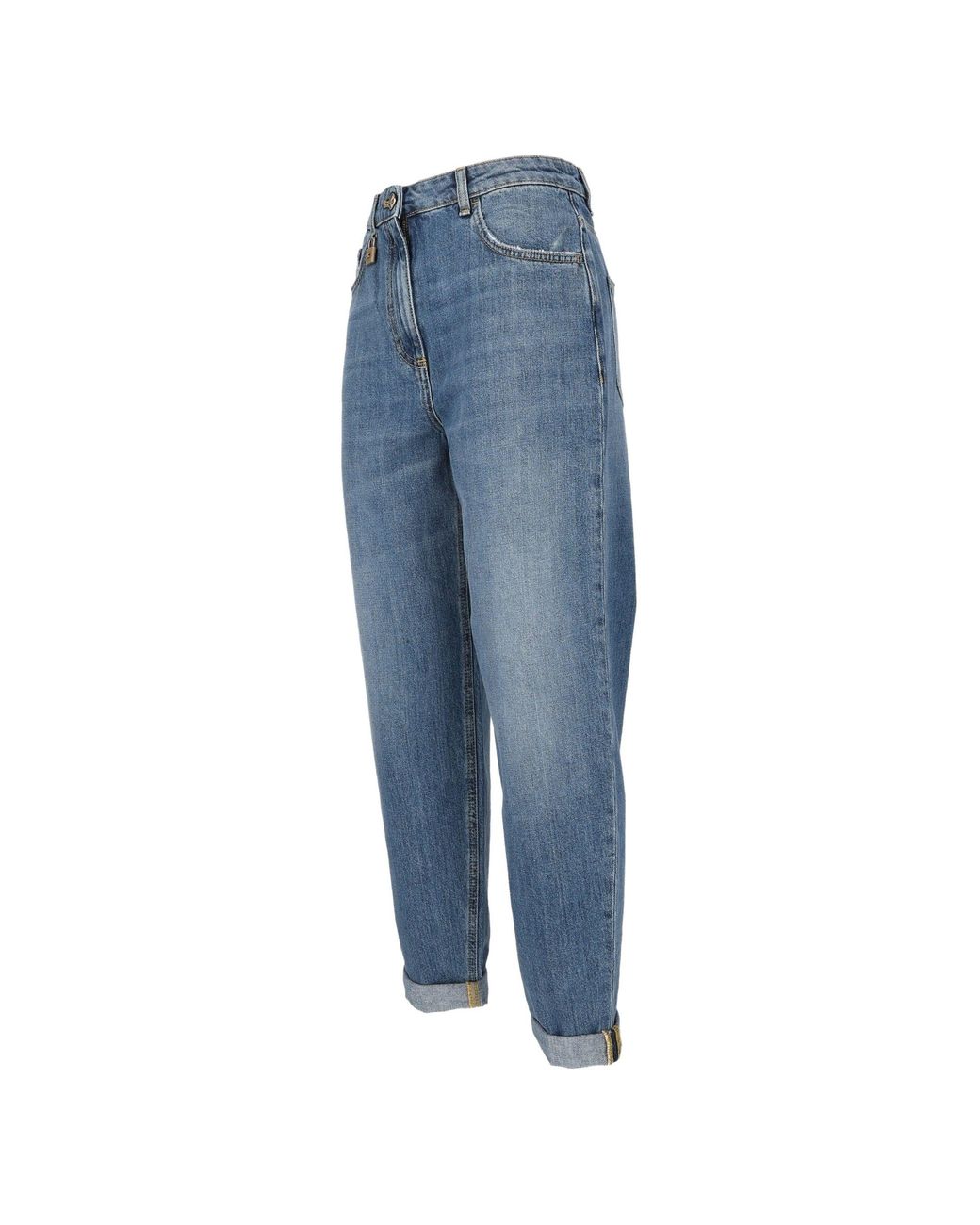 Elisabetta Franchi Blue Cotton Jeans