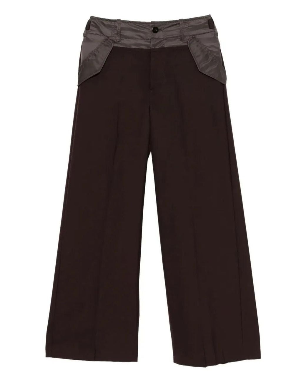 Sacai Black Wool Mix Pants