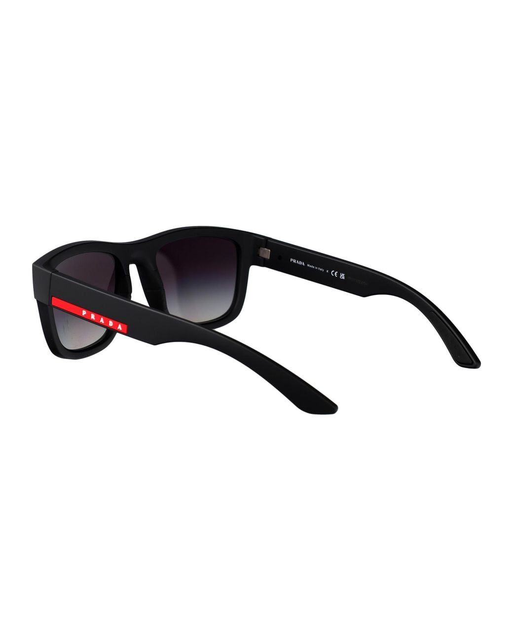 Prada Linea Rossa Black Matte Nylon Sunglasses for men